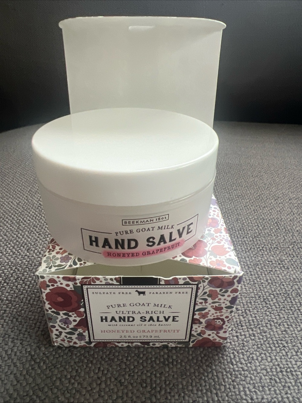 BEEKMAN 1802 Pure Goat Milk Honeyed Grapefruit Hand Salve-2.5 Oz NEW!